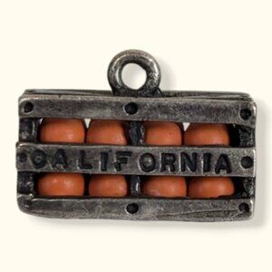 V. Beau Sterling California Oranges Charm